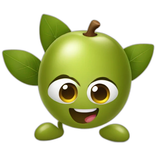 happy olive emoji
