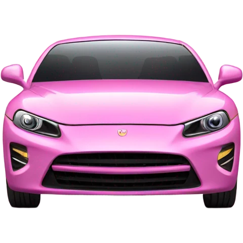Pink car emoji