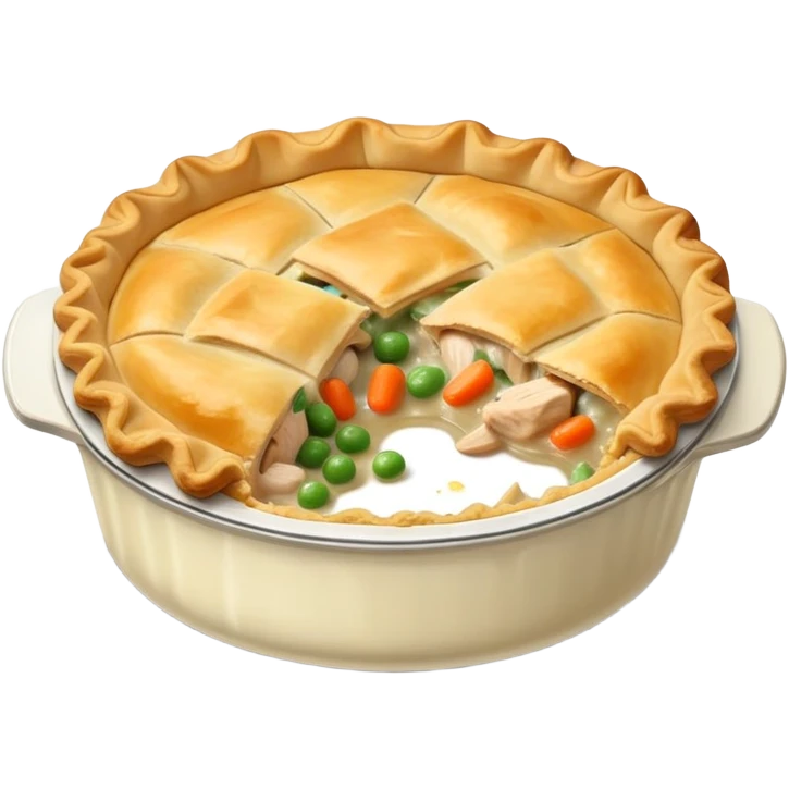 Chicken pot pie  emoji