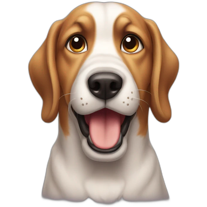 Outraged dog emoji