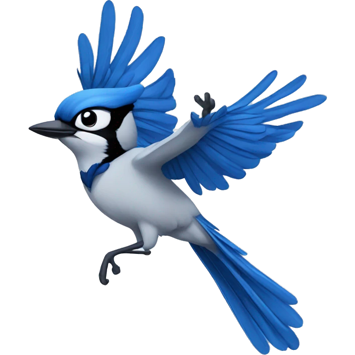 Flying Blue Jay emoji