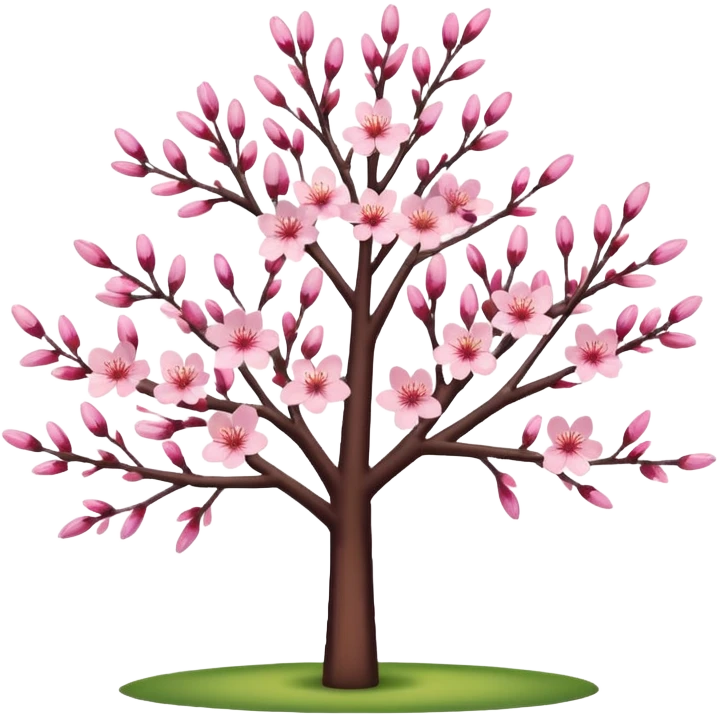 pink cherry blossom tree emoji