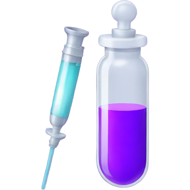 medicine syringe purple emoji