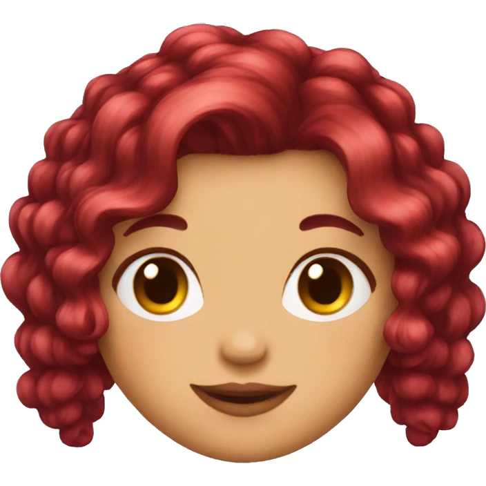 Cherry cola hair emoji