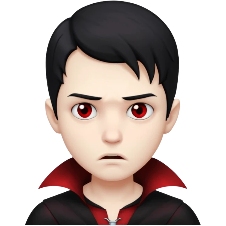 sad face vampire boy
 emoji