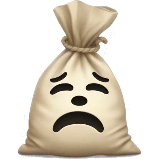 money bag crying emoji