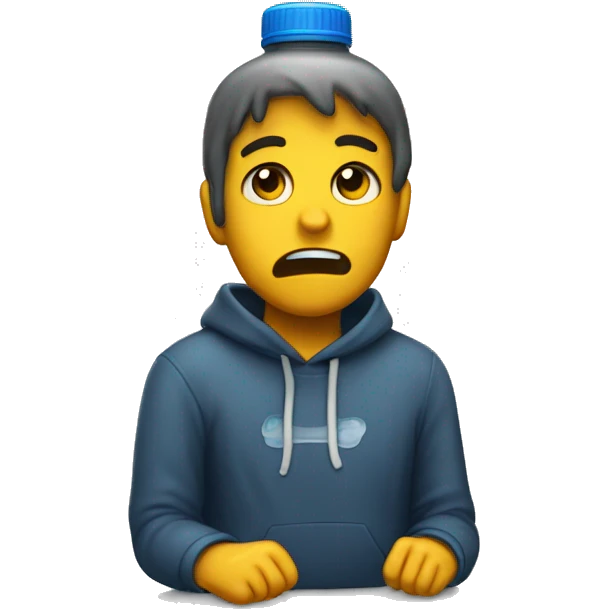 sick from a water bottle sad i’m sick emoji