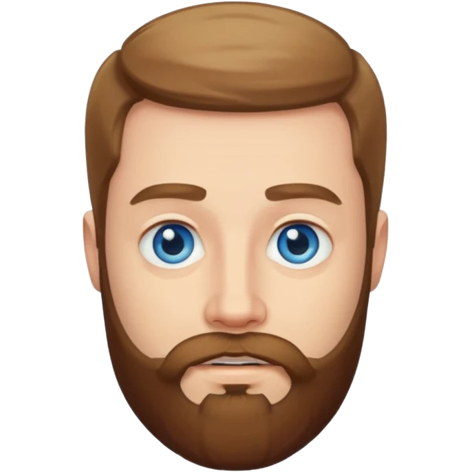 Hombre blanco con barba  emoji