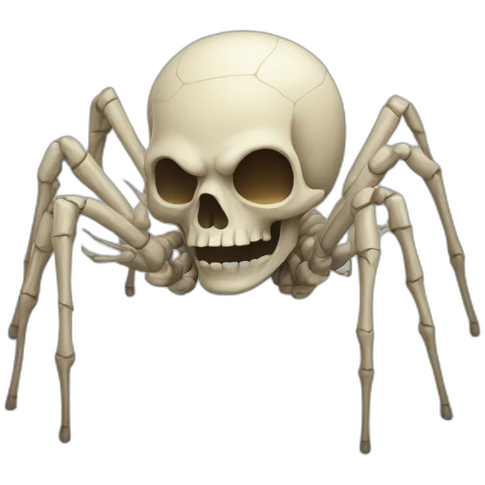 spider skeleton emoji