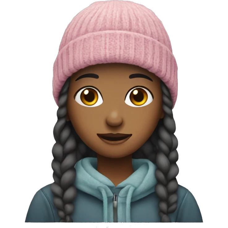 girl with beanie  emoji