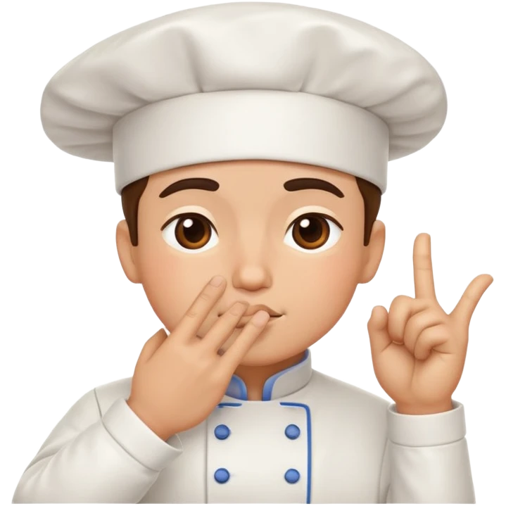 chef's kiss hand gesture without face emoji