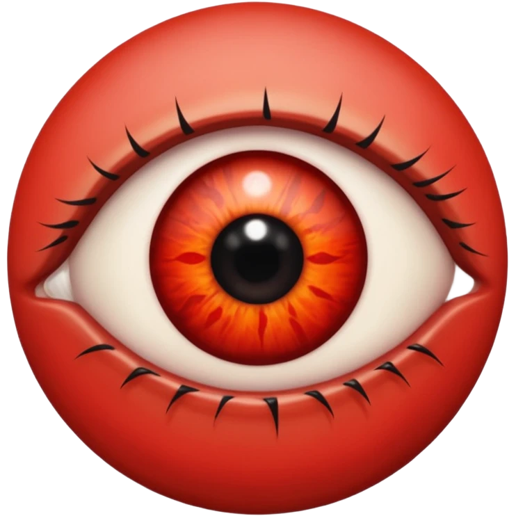 Angry Only single eye no flesh emoji