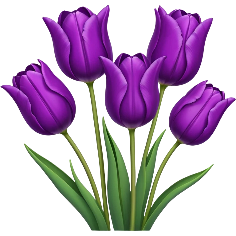 tulips purple emoji