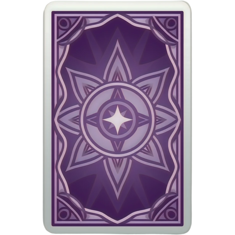 magic Tarot card backs purple design emoji
