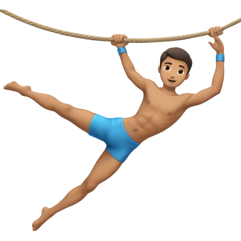 Acrobat – Slim performer mid-flip or balancing on rope emoji