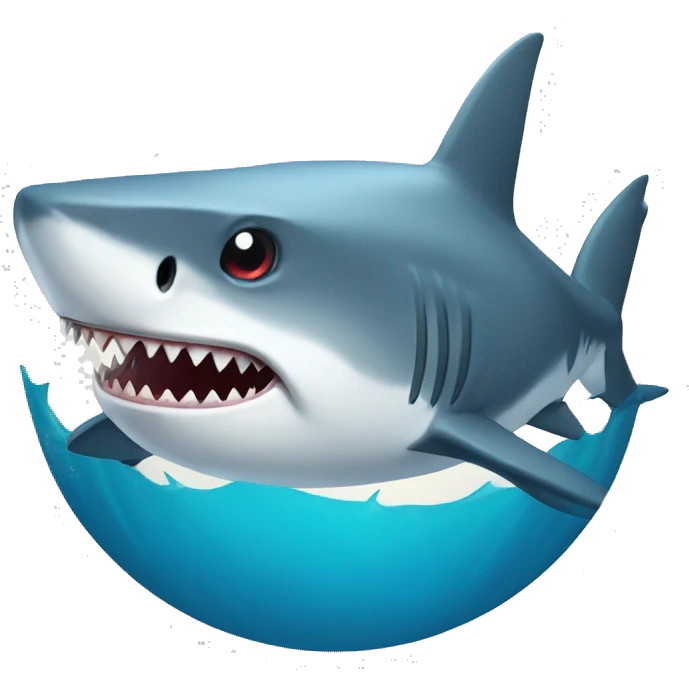Shark with more sharks emoji