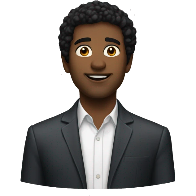black haired meme master emoji