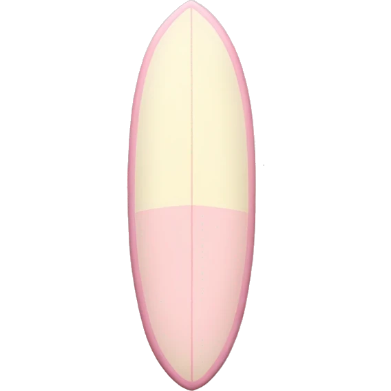 surfboard light pink and cream emoji