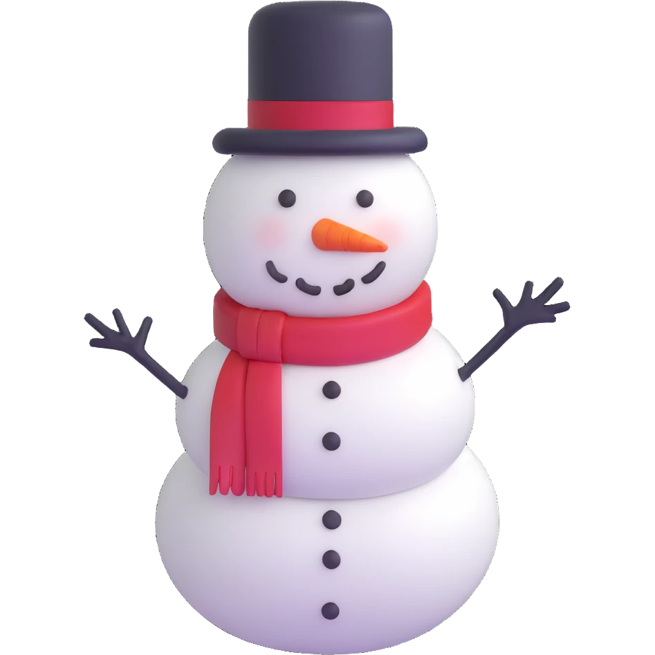 classic snowman emoji