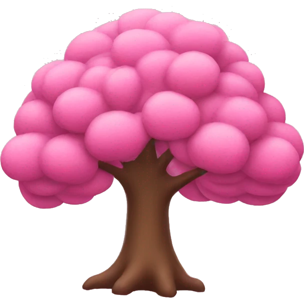Pink tree emoji