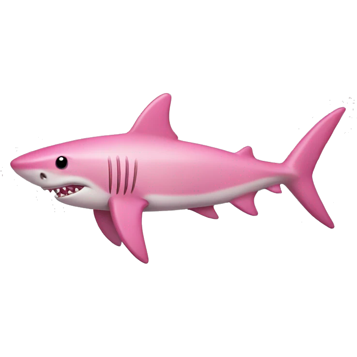 Pink shark  emoji