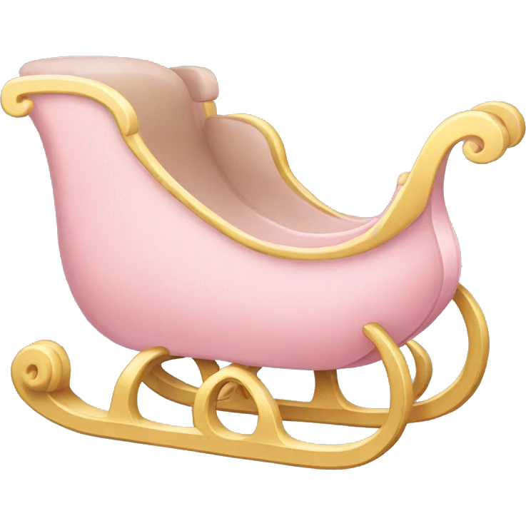light pink sleigh emoji