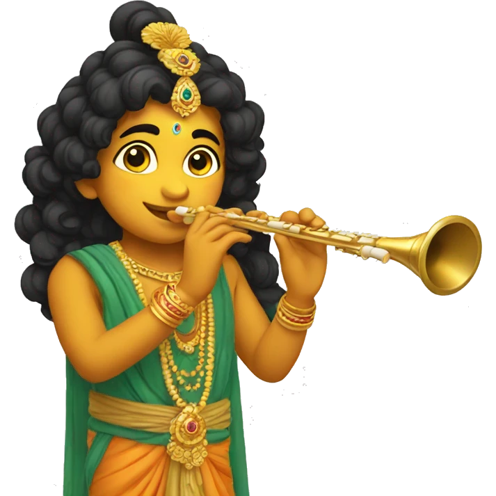 Little Krishna flute  emoji