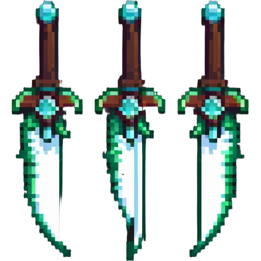 Warglaives from World of Warcraft, curved dual blades, Illidan Stormrage's weapons emoji