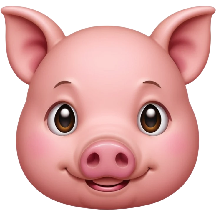 embarrassed pig emoji