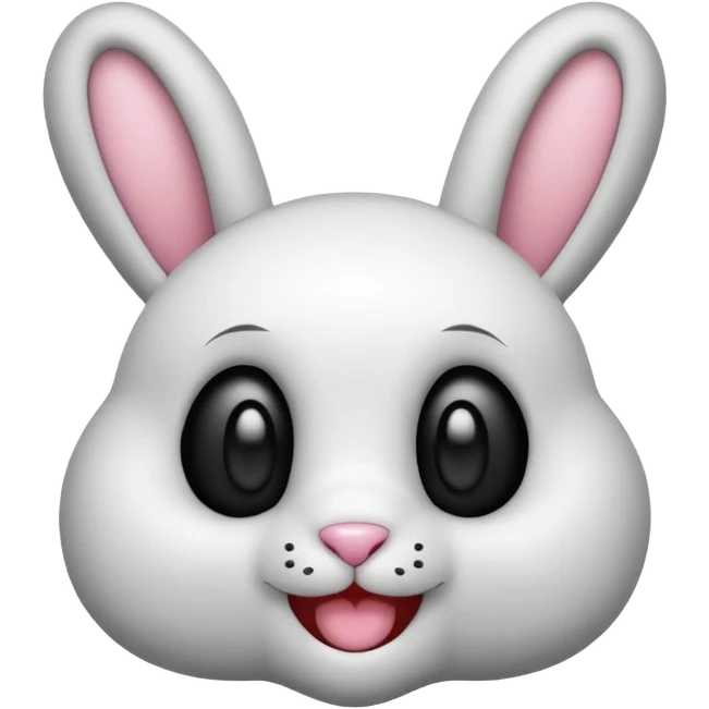 Emoji pour twitch d'une peluche lapin squelette noir faisant signe de la patte avec le texte:"Hi !" emoji