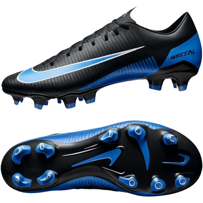 Unas Nike Mercurial vapor 16 elite sg del 2026 negras y con el logo azul emoji