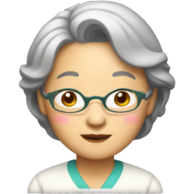 older asian lady emoji