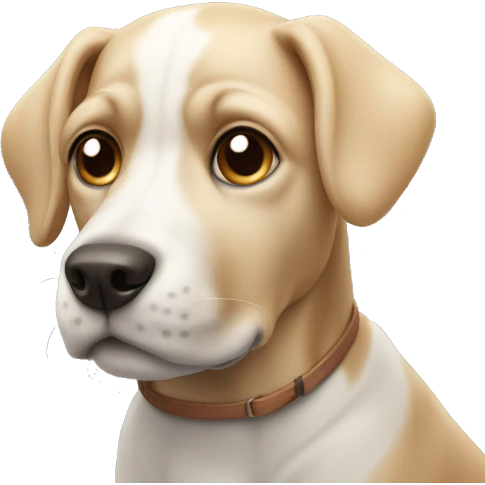 Dog with standing ears emoji