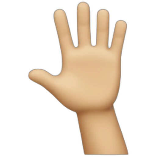 Waving hand emoji