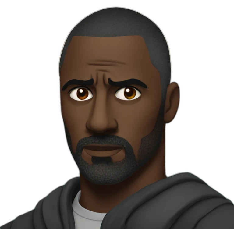 idris elba serious emoji