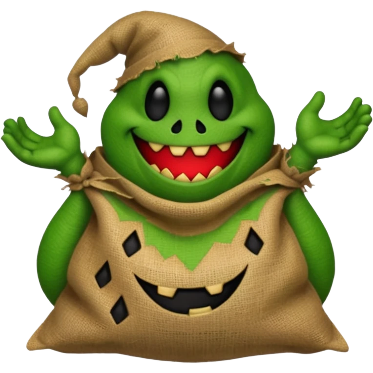 create Oogie boogie From nightmare before Christmas As Emojis that don’t already exists. emoji