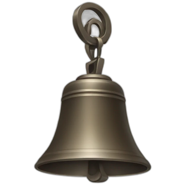tilted bell emoji