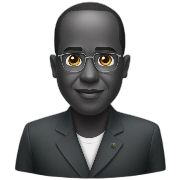 Macky sall with hunger emoji