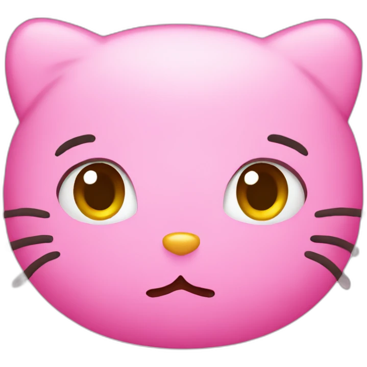 Hello kitty frown emoji