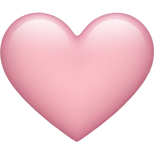 Heart light pink emoji