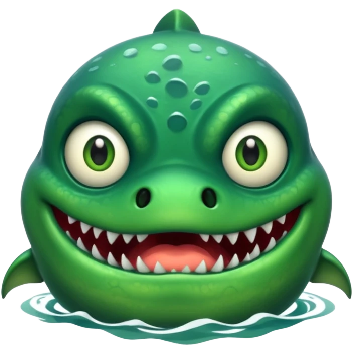 Fat sea monster emoji