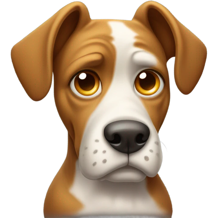 Sad dog emoji