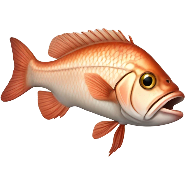 Red drum fish emoji