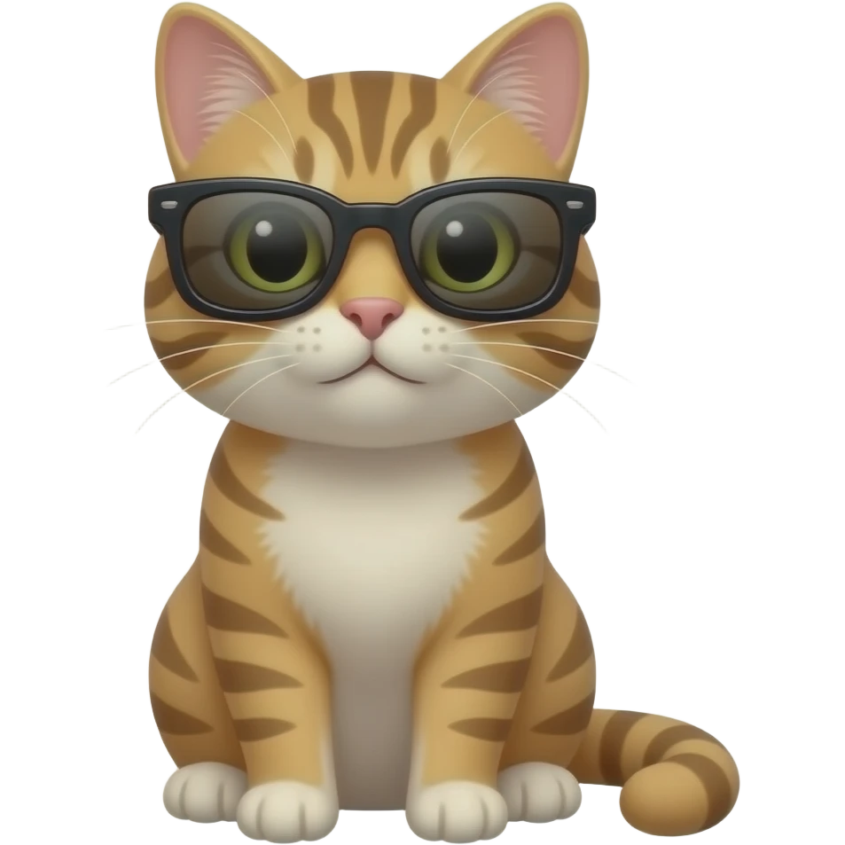 Cat wearing sunglasses emoji