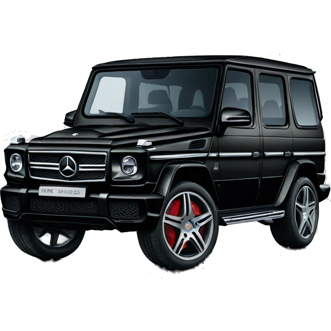 Black Mercedes g wagon emoji