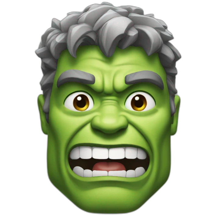 Happy hulk emoji
