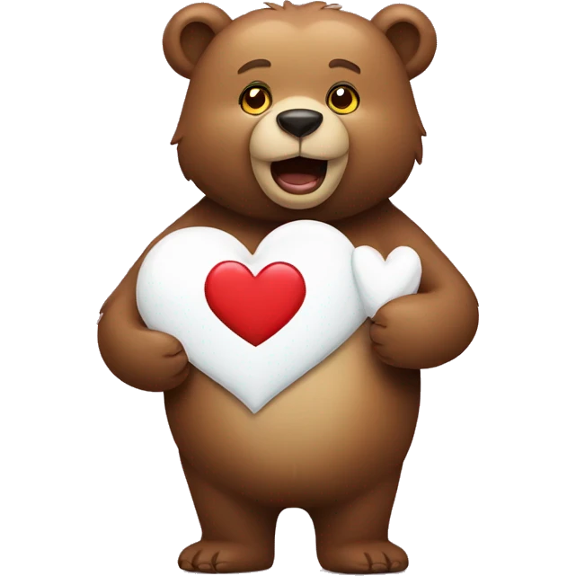 Bear with heart emoji