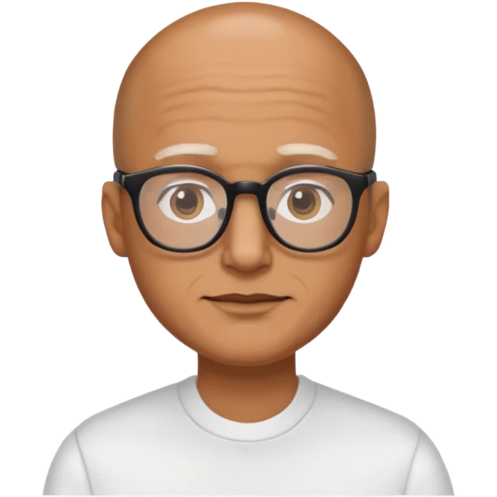 SEÑOR CON GAFAS Y ALOPESIA PARCIAL emoji