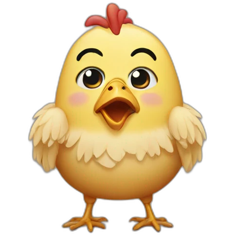 chicken crying emoji