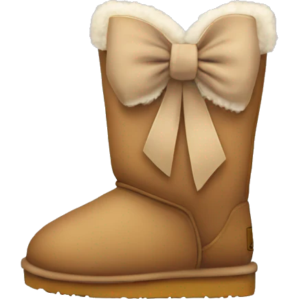 Uggs with a bow on it emoji